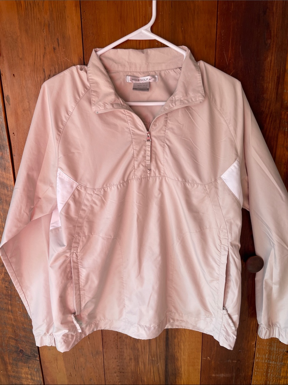 Nike Light beige Women's Quarter-Zip Pullover Windbreaker